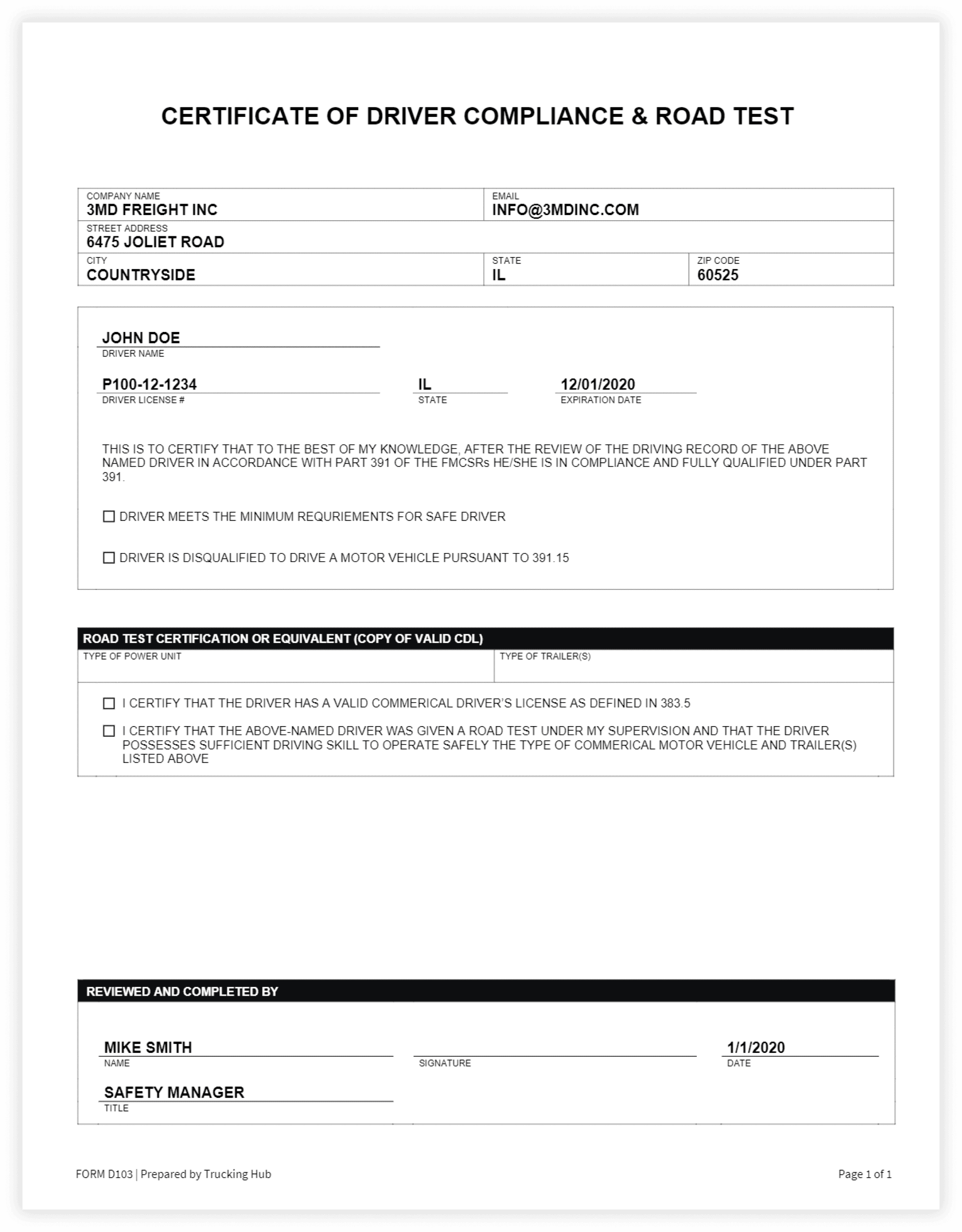 dqf-certification-of-driver-compliance-and-road-test