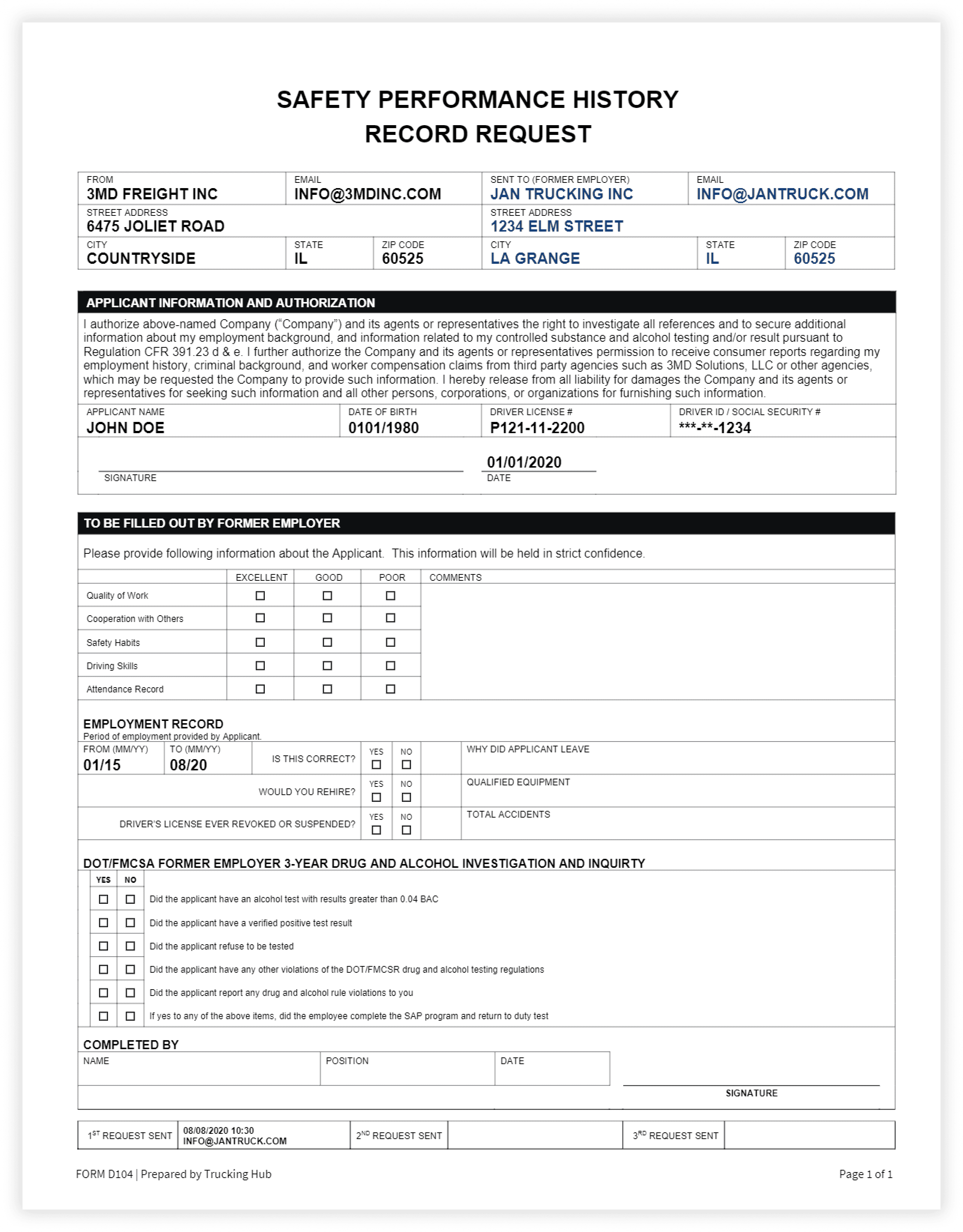 dqf-safety-performance-history-record-request